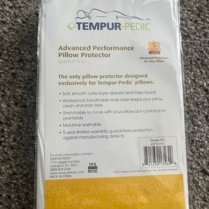 Tempur-pedic Advanced Performance pillow protector, queen size